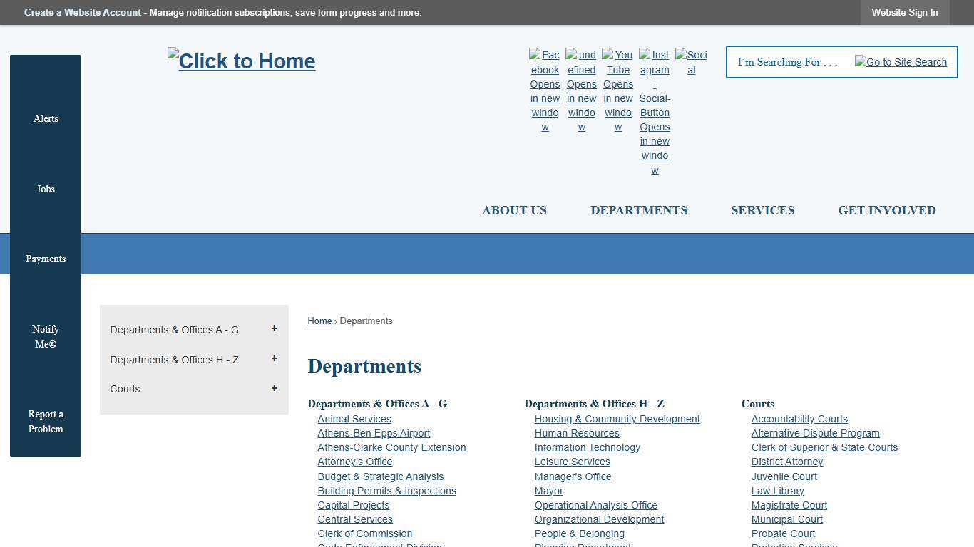 Departments Athens-Clarke County, GA - Official Website